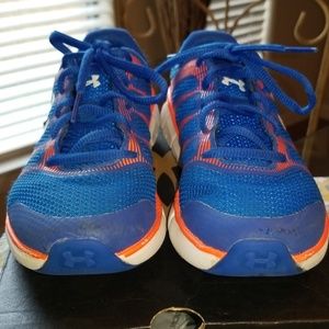 Under Armour blue and orange tennis